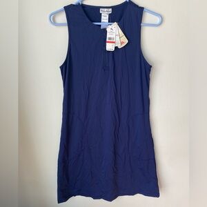 Women’s Tommy Bahama Pearl Half Zip Spa Dress Navy Blue XS NWT